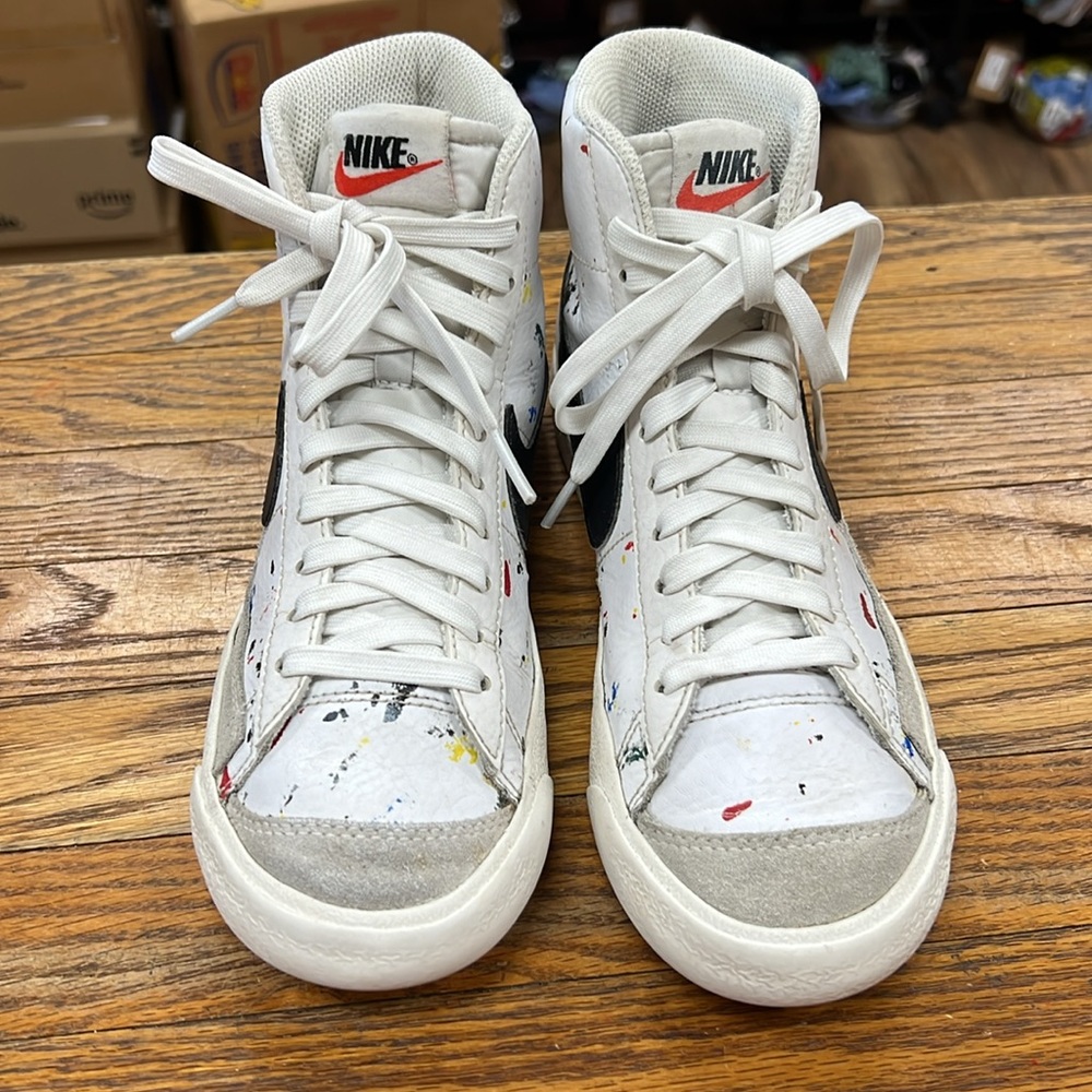 NIKE | Blazer Mid ‘77 Paint Splatter high tops/sneakers/shoes - Picture 4 of 11